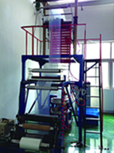 Plastic film blowing machine