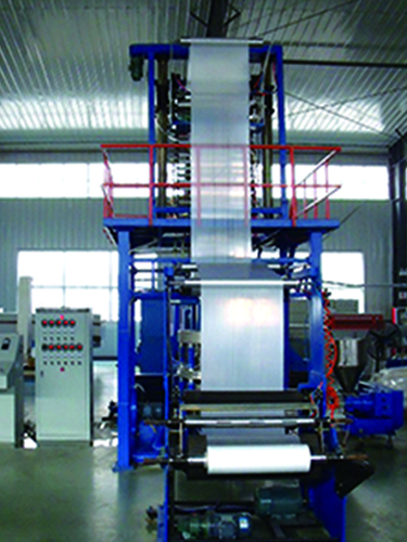 Plastic film blowing machine