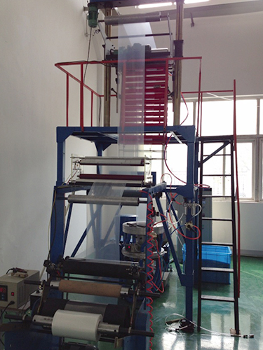 Plastic film blowing machine